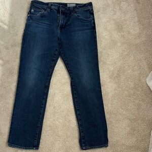 AG Adriano Goldschmied Men's Slim Straight Jeans - Blue